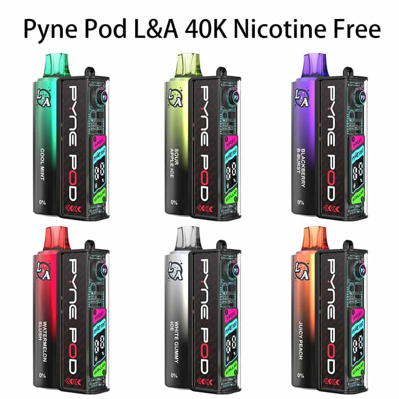 Pyne Pod L&A 40K Nicotine Free Disposable Vape 0% (40000 Puffs)