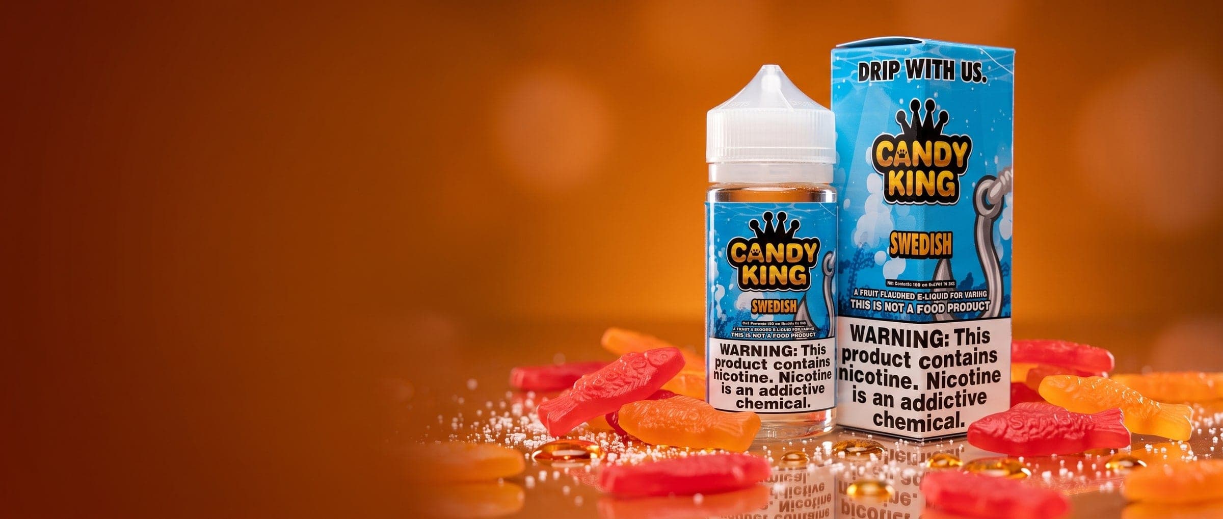 Candy King Swedish 100ml Vape Juice - 3MG