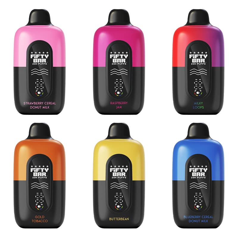 Fifty Bar 20K Disposable Vape 18ml 5% (20000 Puffs)