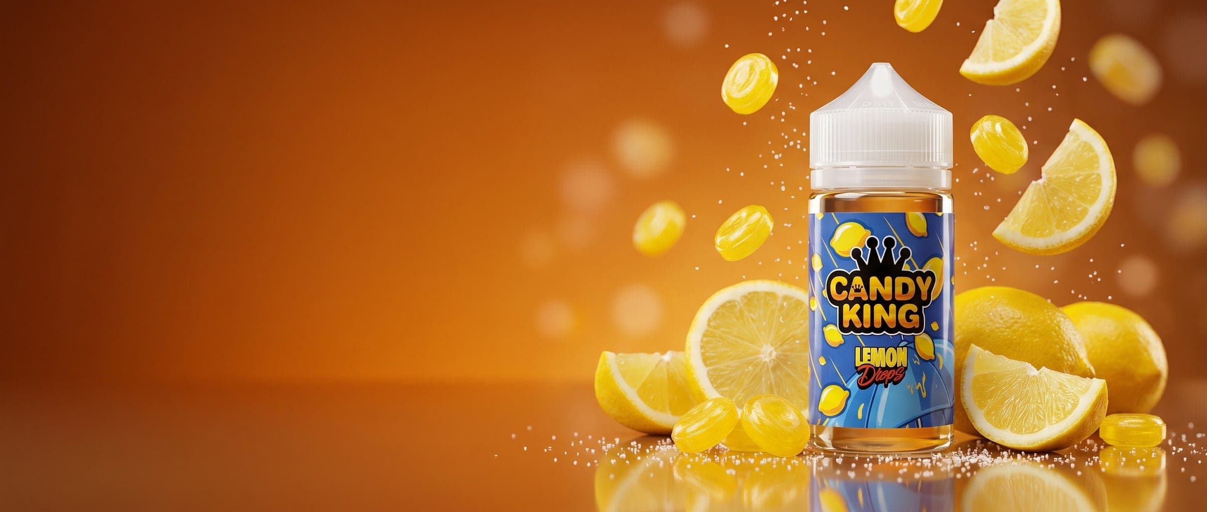 Candy King Lemon Drops 100ml Vape Juice - 0mg