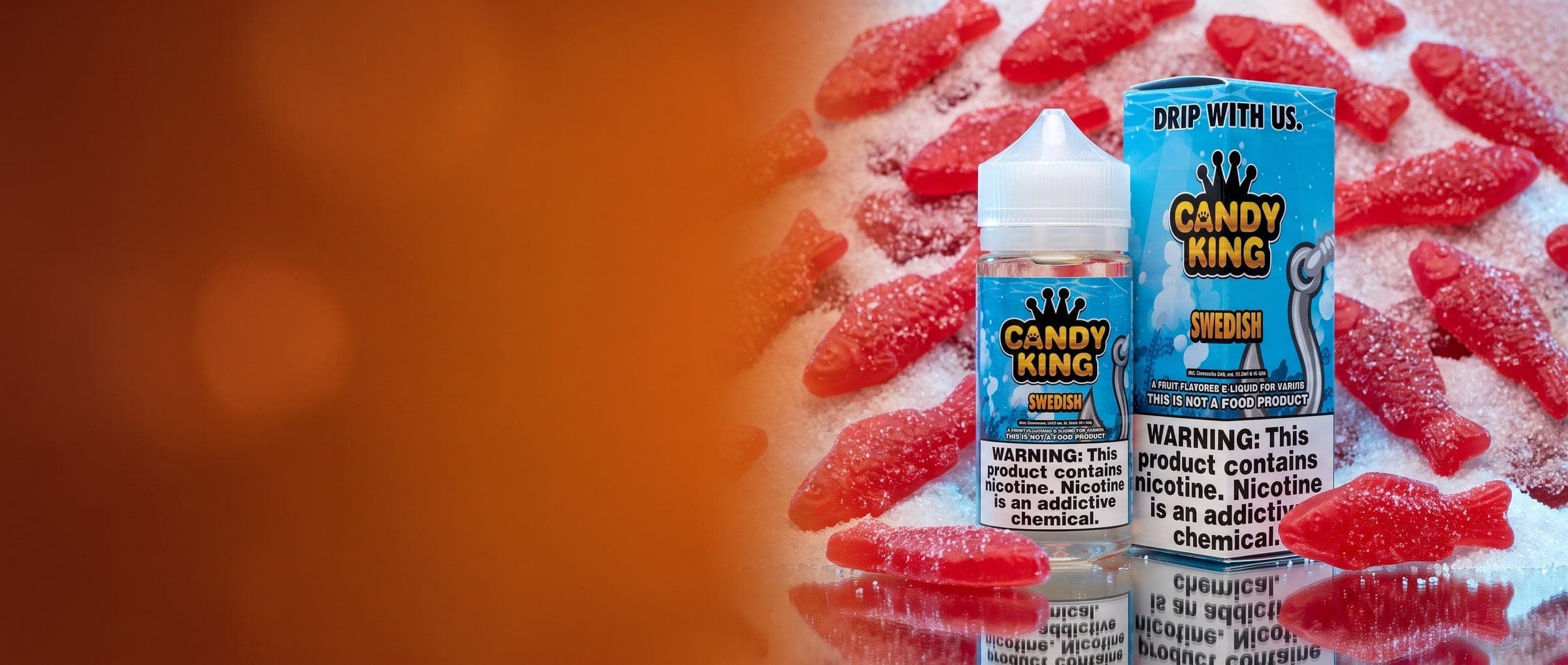 Candy King Swedish 100ml Vape Juice - 3MG