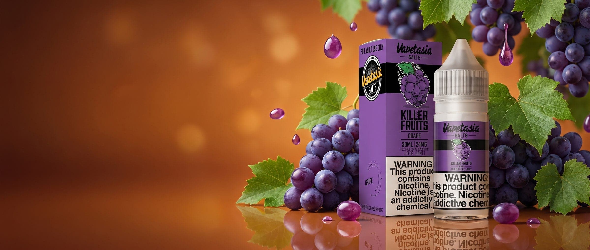 Vapetasia Killer Fruits Grape 30ml Nic Salt Vape Juice - 24mg