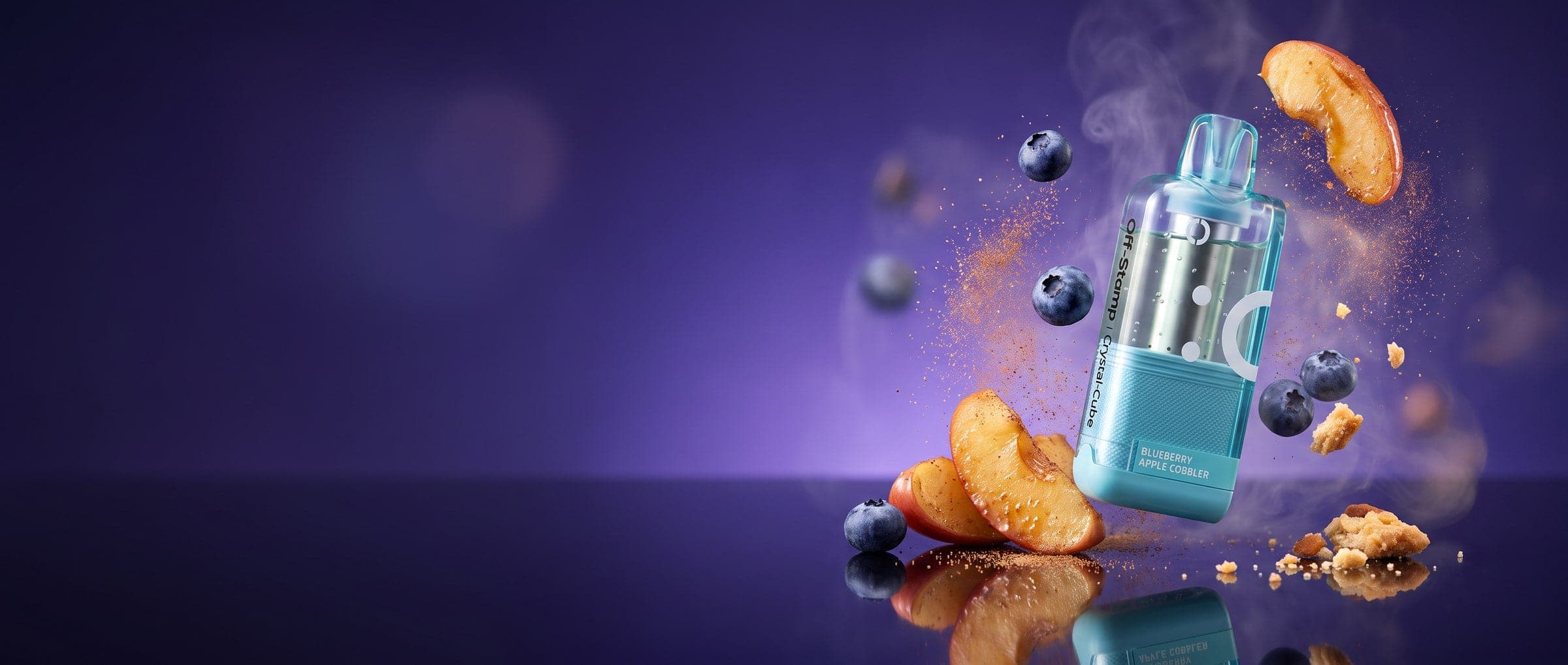 Off-Stamp X-CUBE Crystal 35K Disposable Kit (5%, 35000 Puffs) - Blueberry Apple Cobbler*