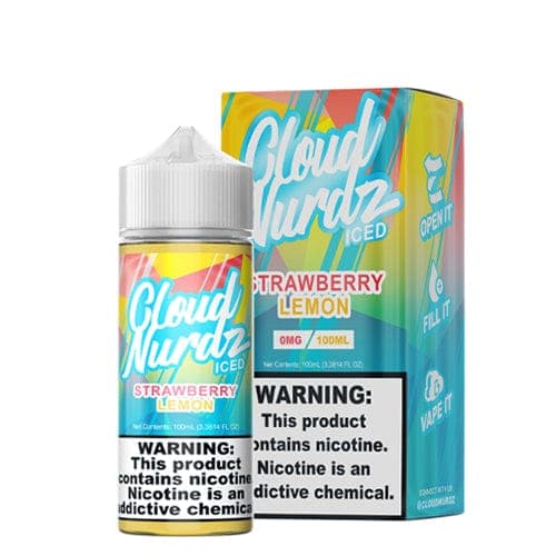 Cloud Nurdz Strawberry Lemon ICED E-juice 100ml