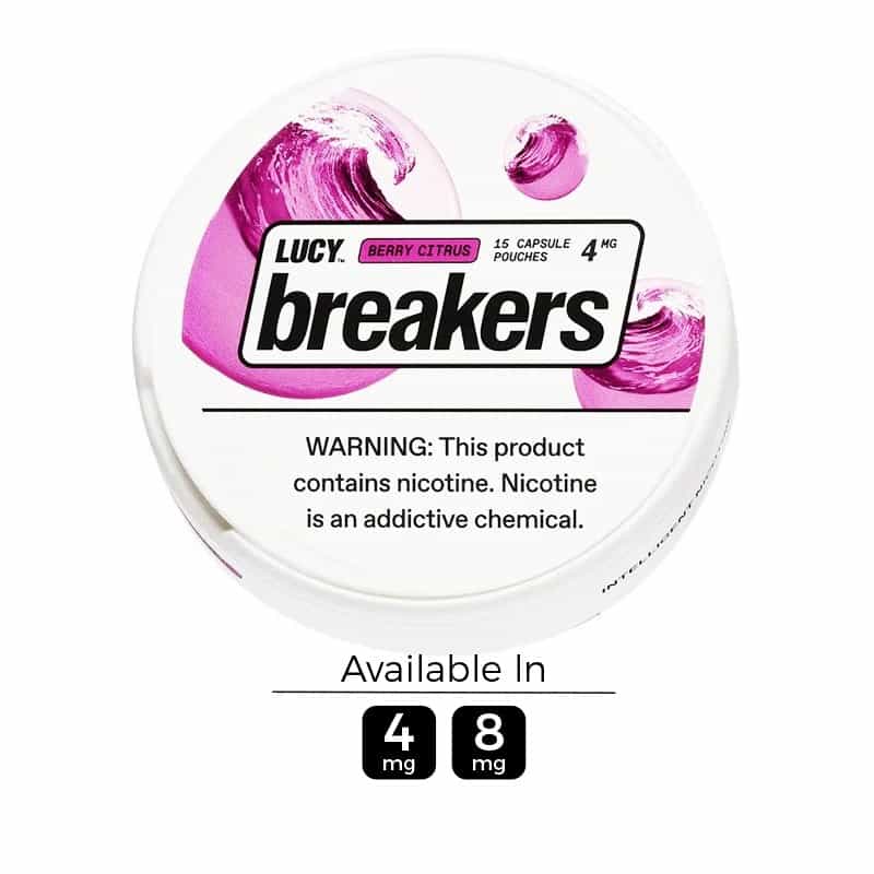 Lucy Breakers Berry Citrus Capsule Pouches (15 Pouches/Can)