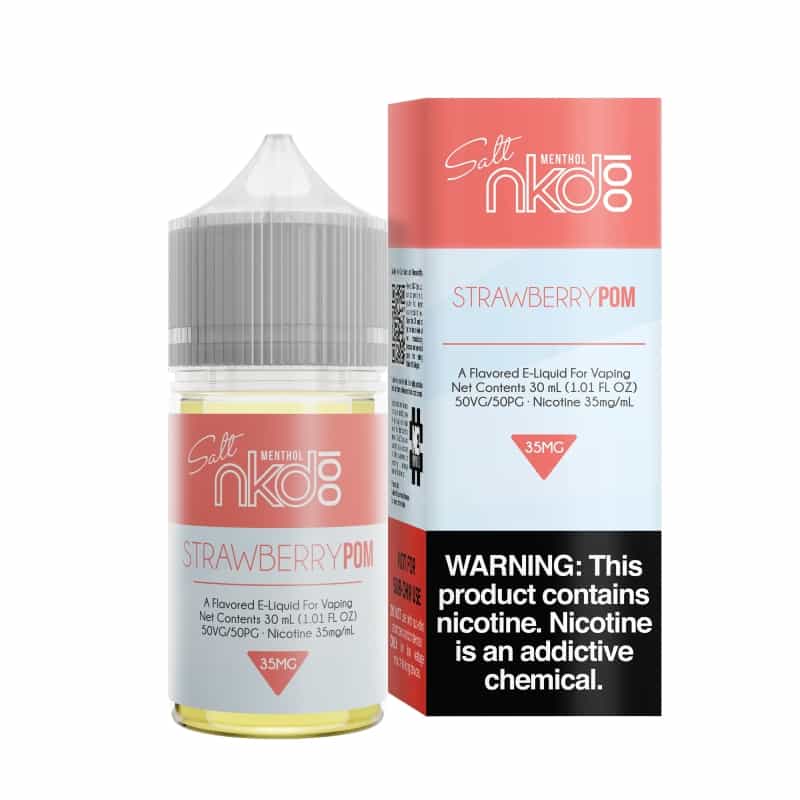 NKD 100 Salt Strawberry Pom (Brain Freeze) E-juice 30ml