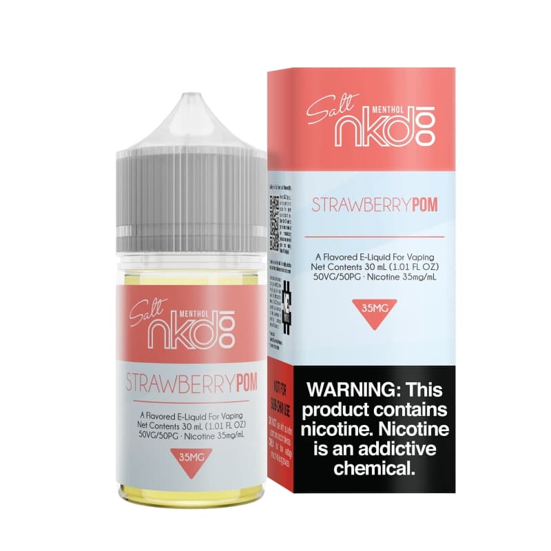 NKD 100 Salt Strawberry Pom (Brain Freeze) E-juice 30ml