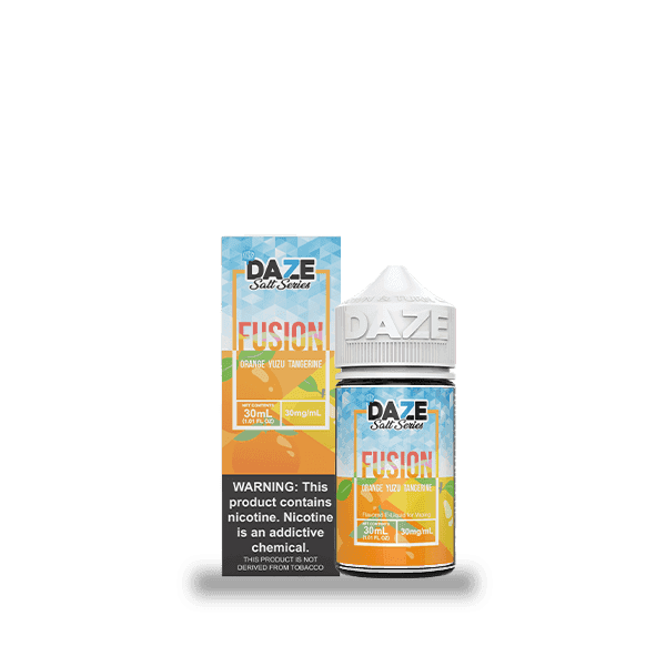 7 Daze Fusion Orange Yuzu Tangerine ICED 30ml Nic Salt Vape Juice