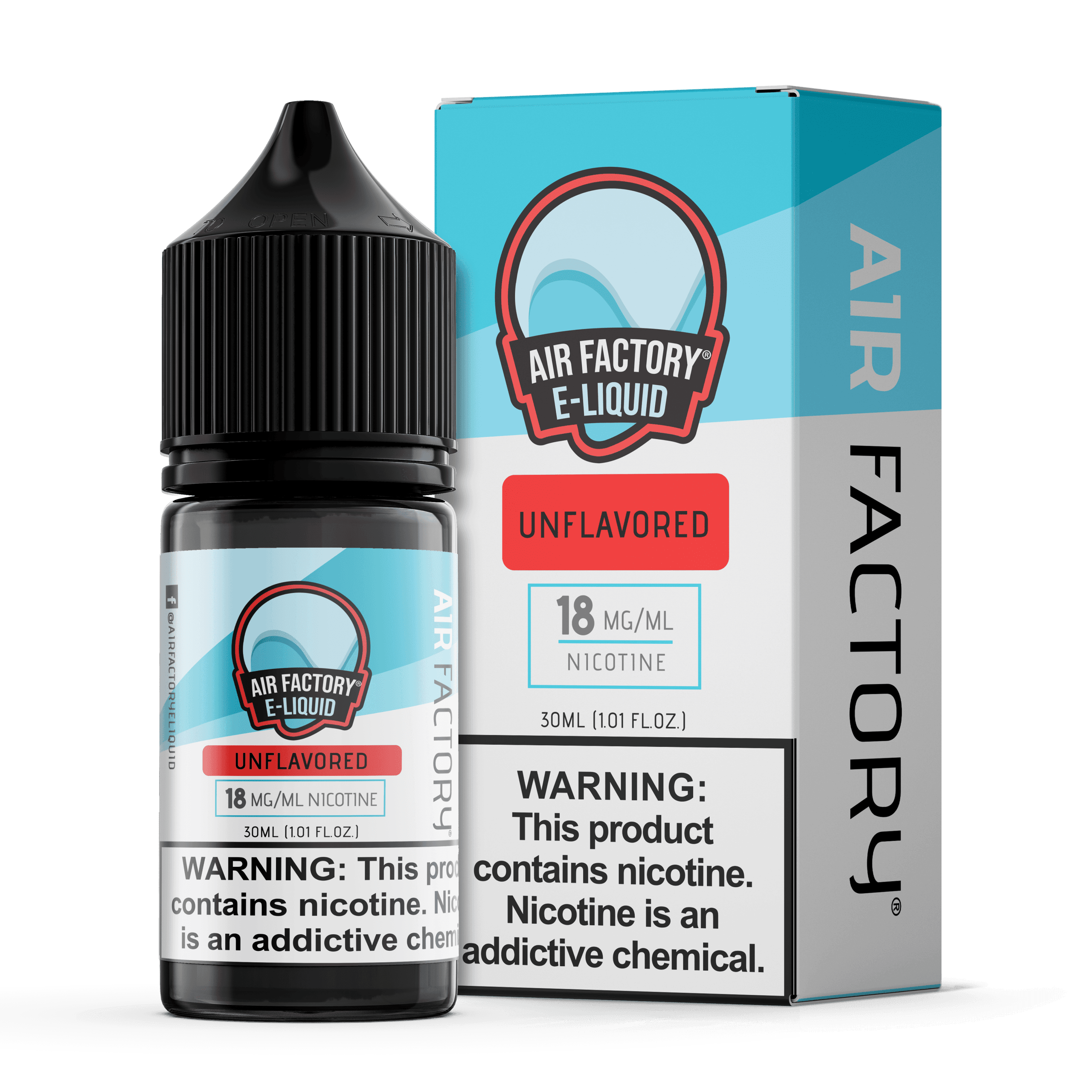 Air Factory Unflavored 30ml Nic Salt Vape Juice