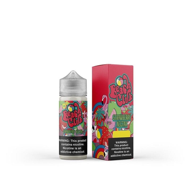 Beach Club Strawberry Nectar Vape Juice 100ml - 6MG