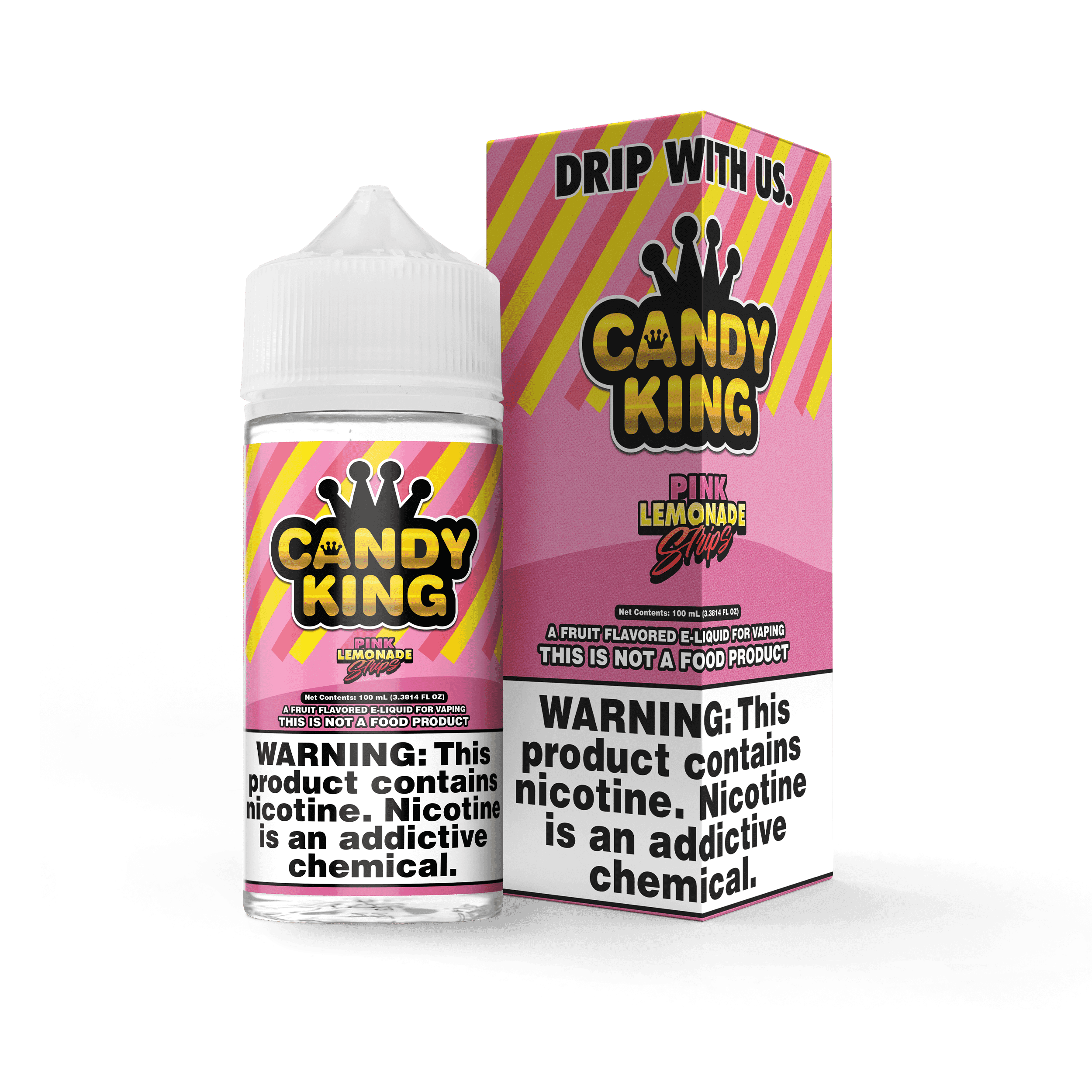 Candy King Pink Lemonade Strips 100ml Vape Juice
