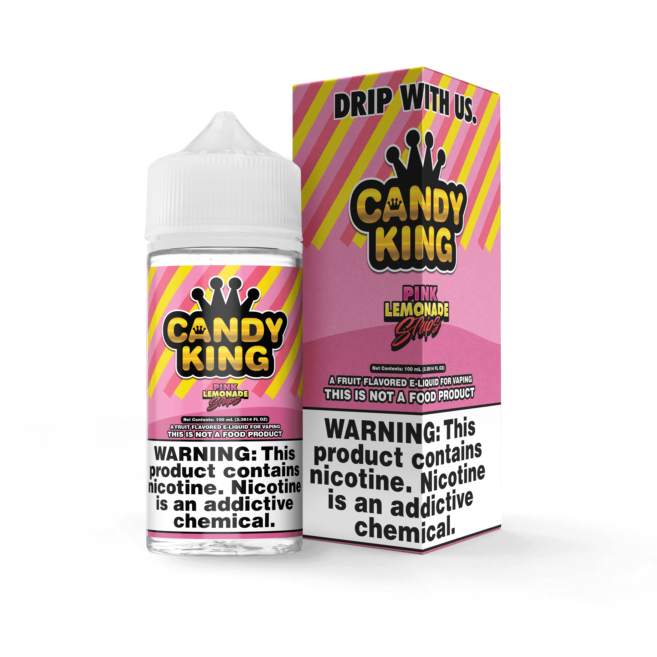 Candy King Pink Lemonade Strips 100ml Vape Juice