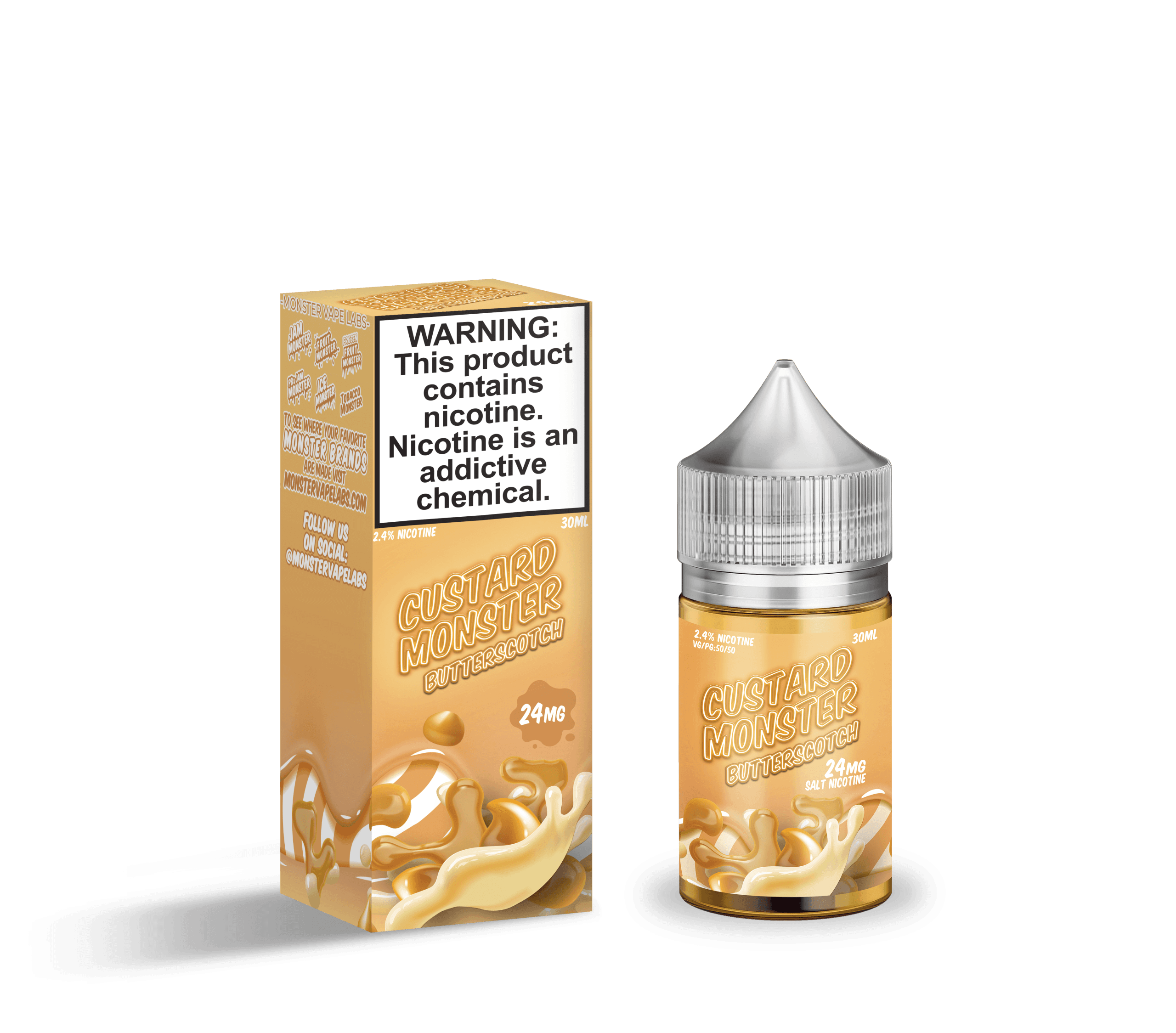 Custard Monster Salts Butterscotch 30ml Nic Salt Vape Juice
