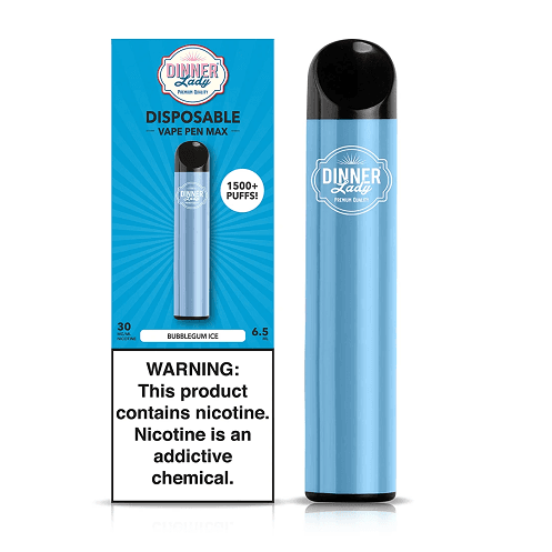 Dinner Lady Vape Max Disposable Vape - Bubblegum Ice 30mg