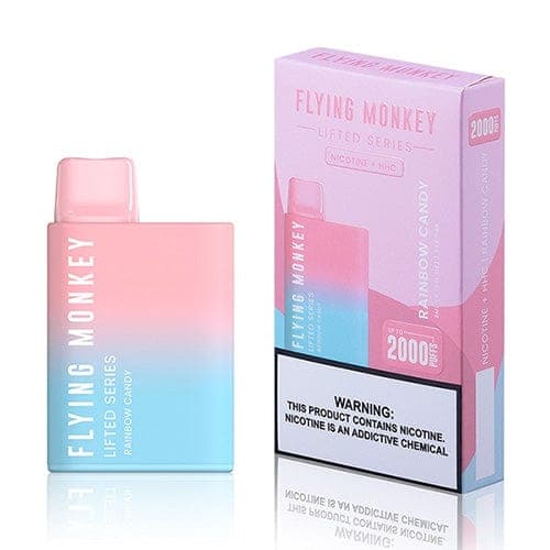 Flying Monkey Lifted Series HHC + Nicotine Disposable (5%, 150mg, 2000 Puffs) - Rainbow Candy