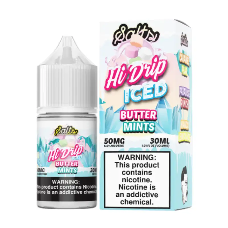 Hi-Drip Butter Mints ICED Nic Salt Vape Juice 30ml