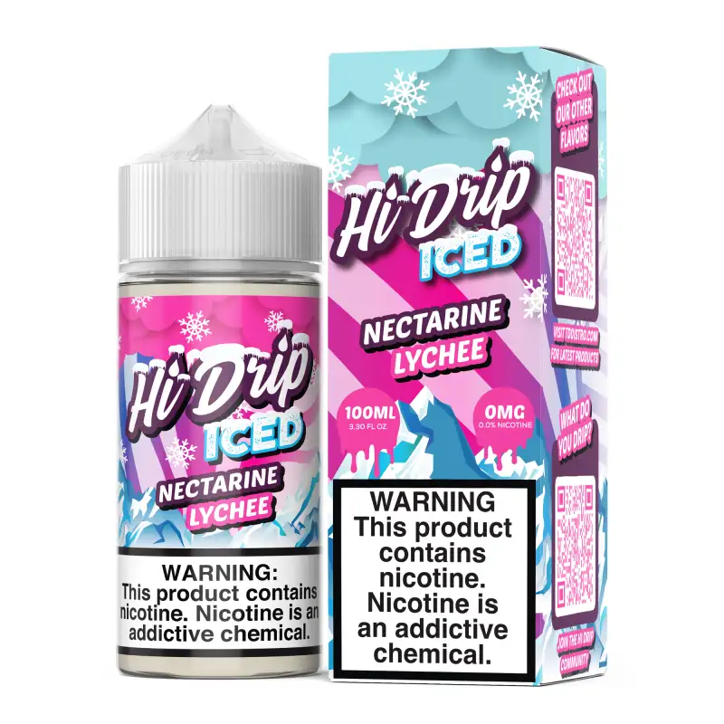 Hi-Drip Iced Nectarine Lychee 100ml Vape Juice