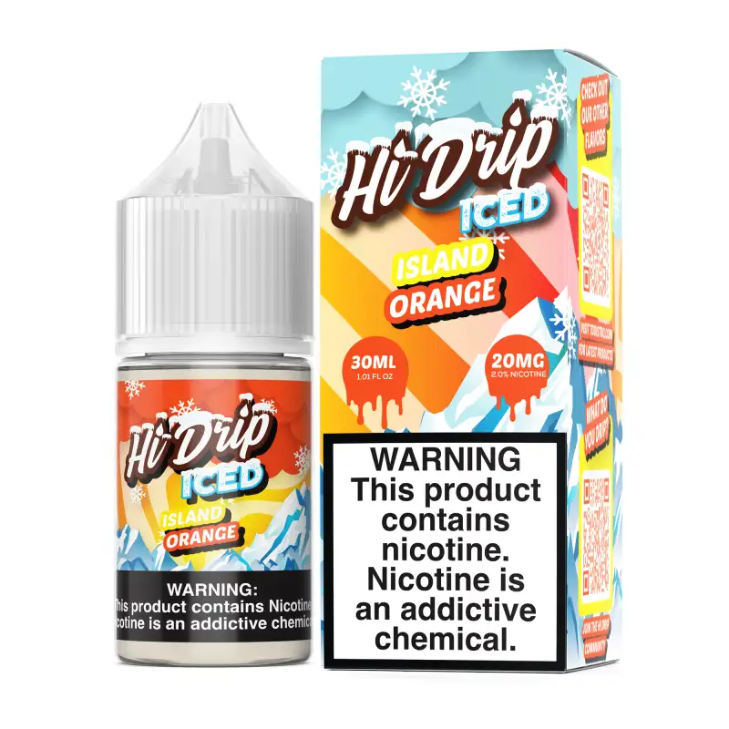 Hi-Drip Salts Iced Island Orange 30ml Nic Salt Vape Juice