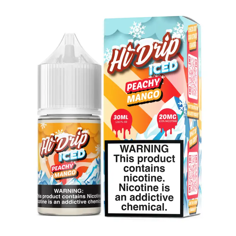 Hi-Drip Salts Iced Peachy Mango 30ml Nic Salt Vape Juice