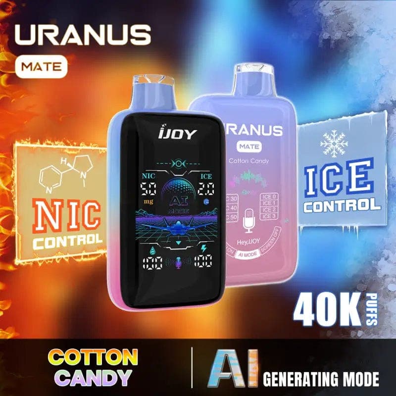 iJoy Uranus Mate 40K Disposable Vape (5%, 40000 Puffs) - Cotton Candy