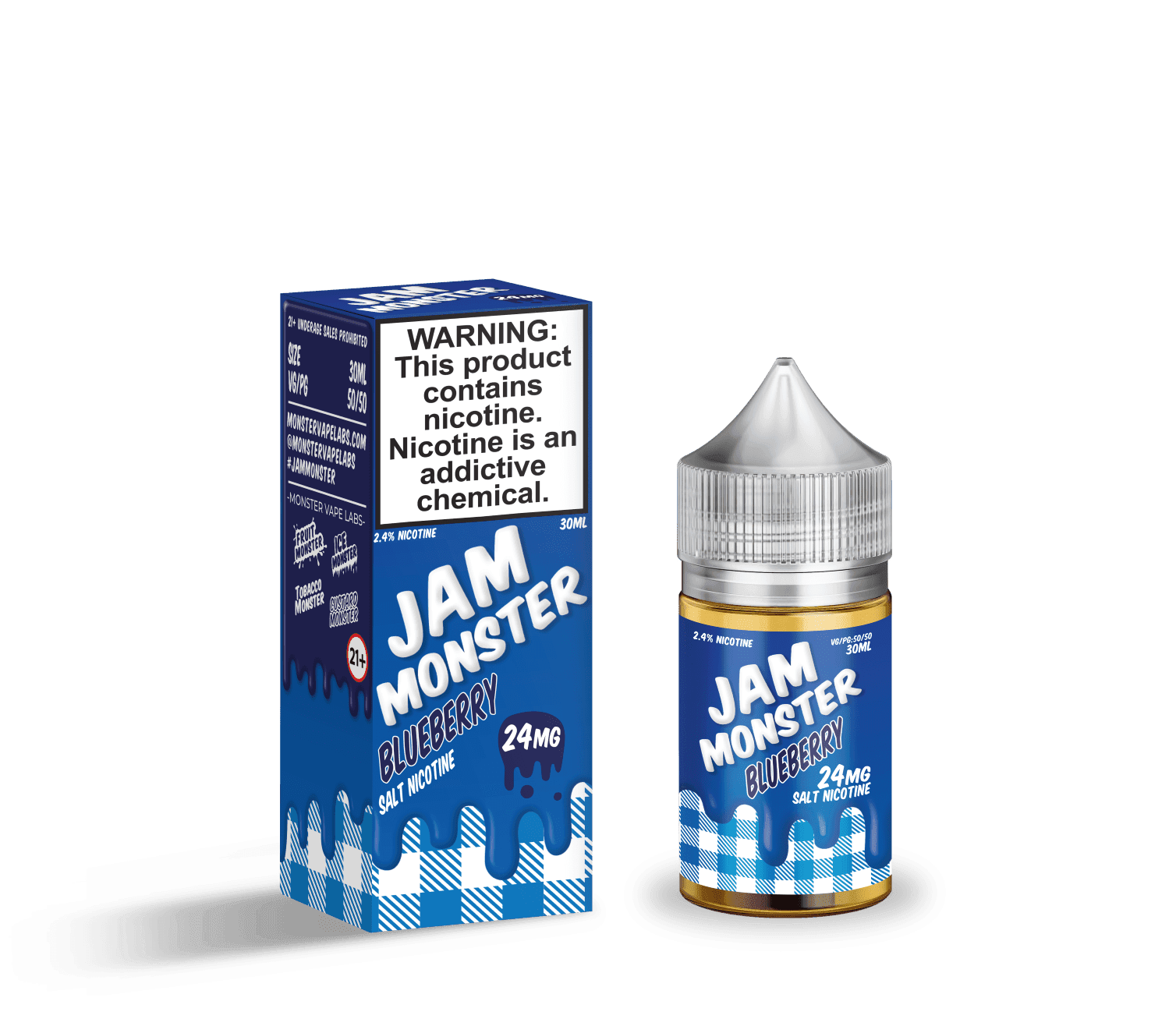 Jam Monster Salts Blueberry 30ml Nic Salt Vape Juice