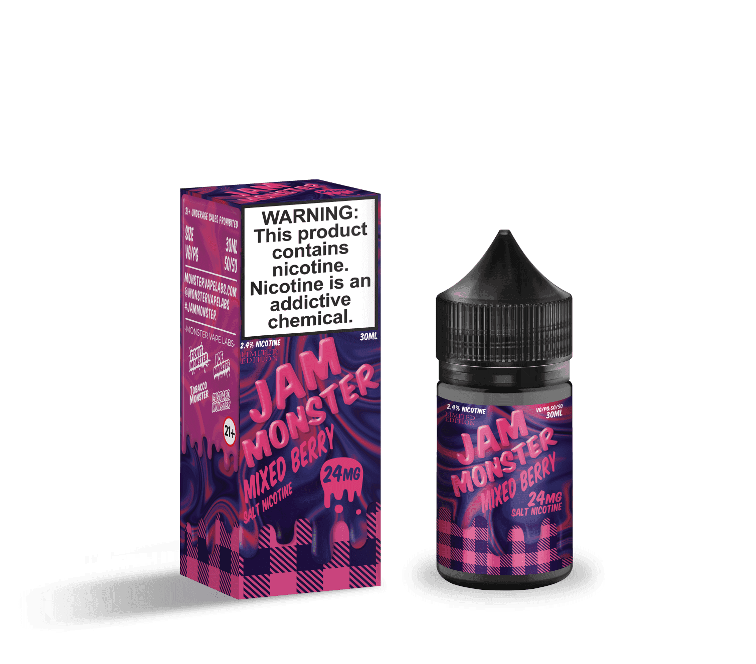 Jam Monster Salts Mixed Berry 30ml Nic Salt Vape Juice
