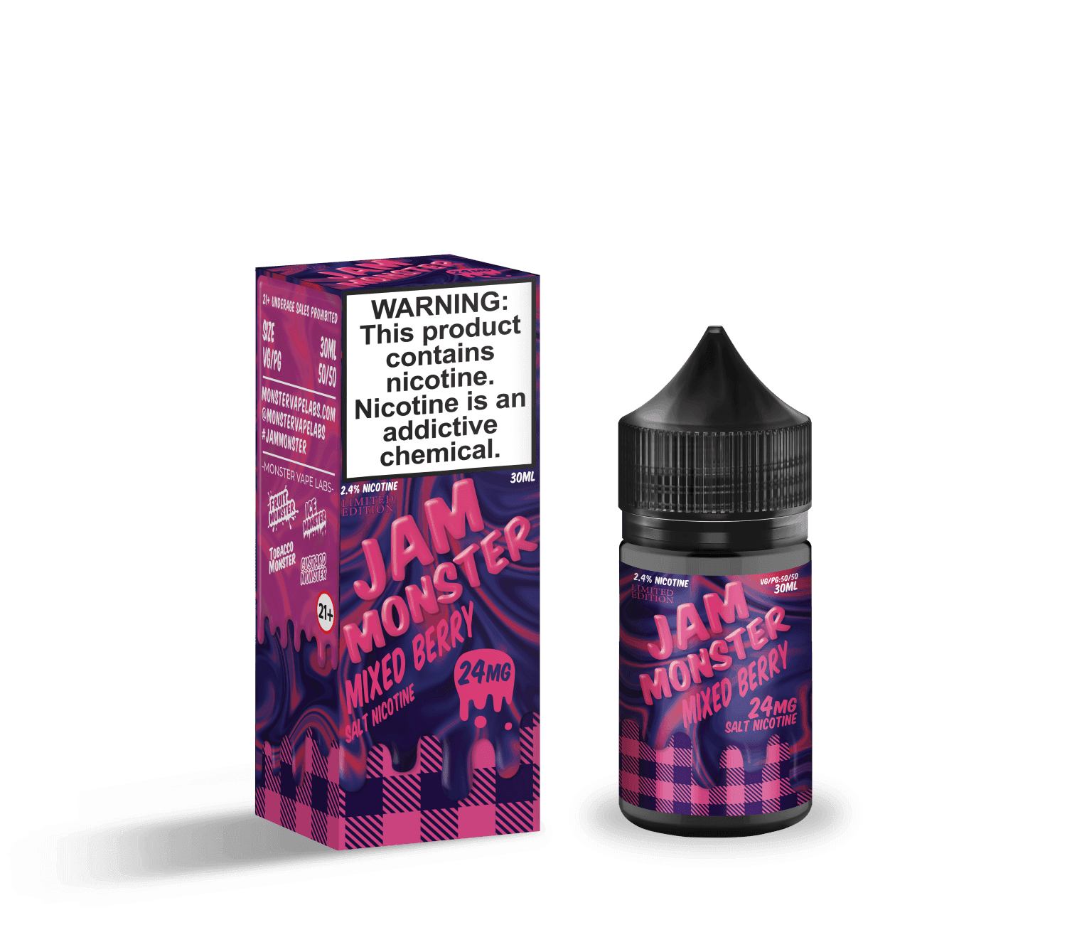 Jam Monster Salts Mixed Berry 30ml Nic Salt Vape Juice