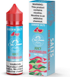 Juicy Watermelon 60ml Vape Juice - California Grown Sub-Ohm Salts - 6mg