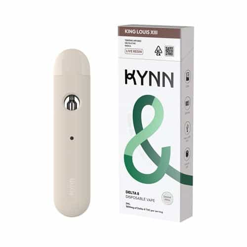 Kynn 2g Live Resin Delta 8 Disposable Vape - King Louis XIII (Indica)