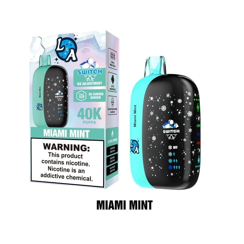 L&A Switch Ice Control 40K Disposable Vape (5%,40000 Puffs) - Miami Mint