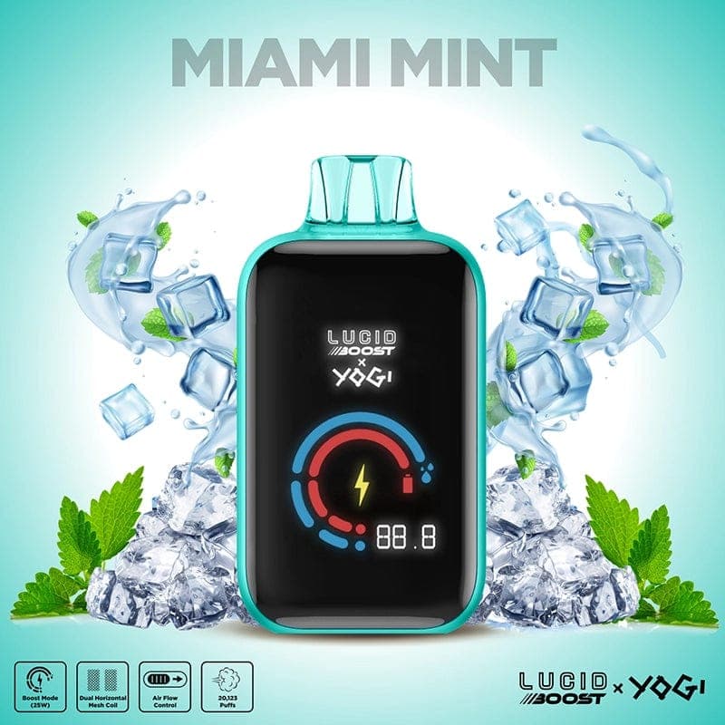 Lucid Boost x Yogi Disposable Vape (5%, 20123 Puffs) - Vanilla Tobacco