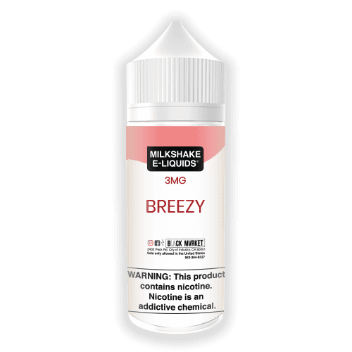 Milkshake Liquids Breezy Shake 100ml Vape Juice - 3MG