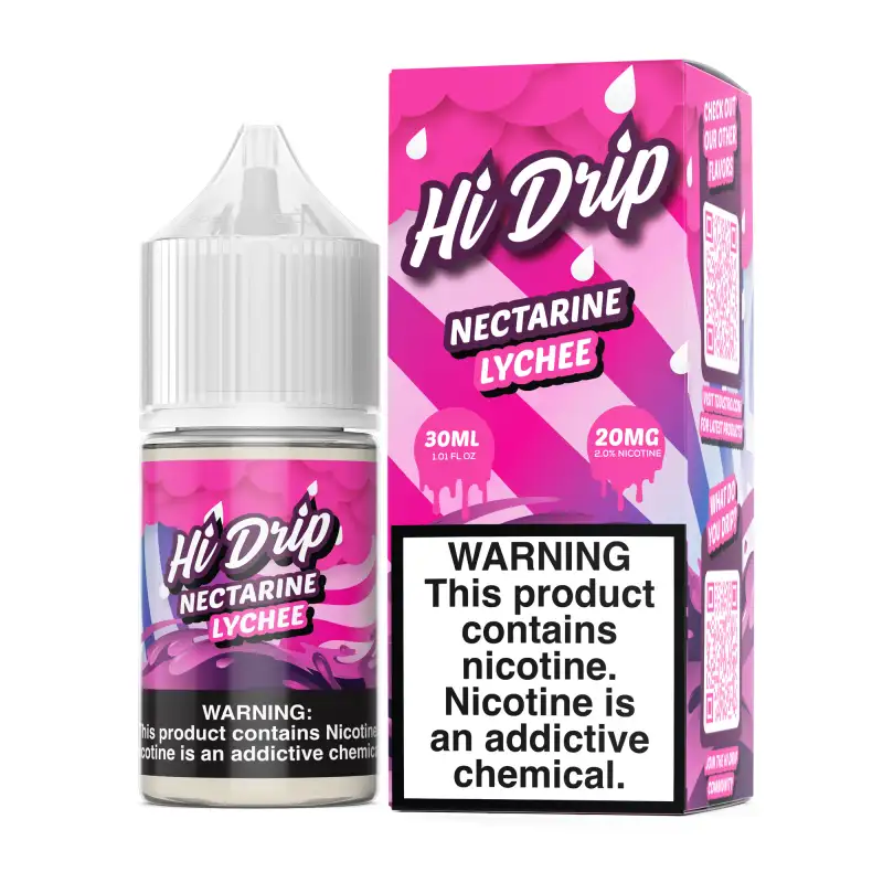 Nectarine Lychee Nic Salt Vape Juice 30ml - Hi Drip