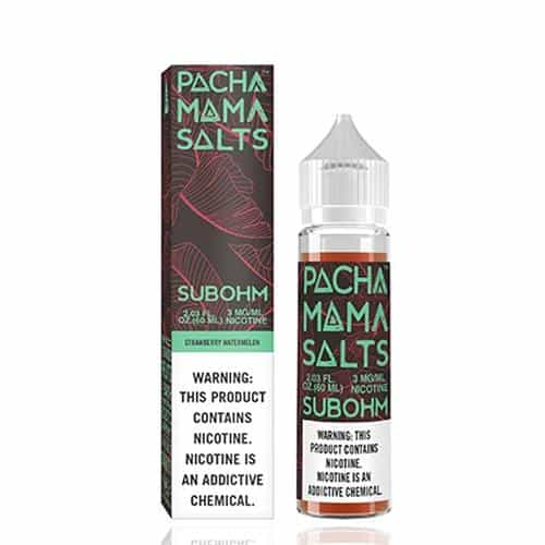 Pachamama Subohm Salts Strawberry Watermelon 60ml Vape Juice - 3MG