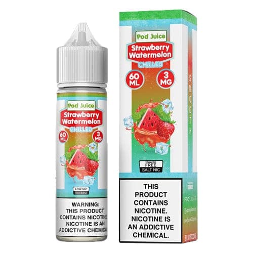 Pod Juice Strawberry Watermelon Chilled 60ml Vape Juice - 3mg
