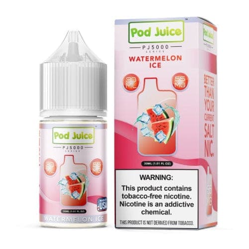 Pod Juice Watermelon Ice PJ5000 TF 30ml Nic Salt Vape Juice