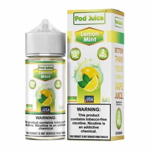 Pod Juice x Hyde Lemon Mint 100ml TF Vape Juice - 3mg