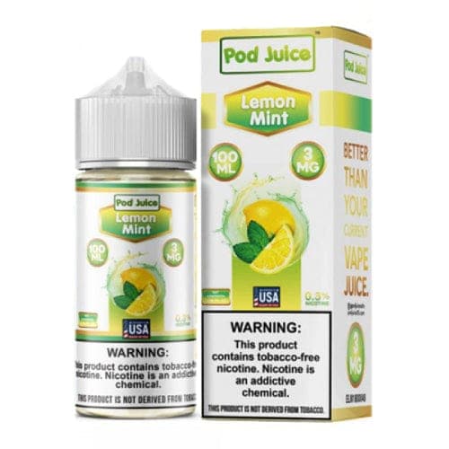 Pod Juice x Hyde Lemon Mint 100ml TF Vape Juice - 3mg