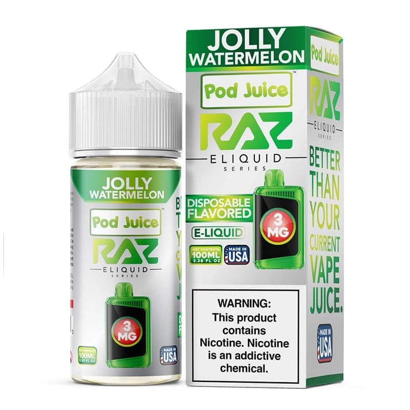 Pod Juice x RAZ Jolly Watermelon Synthetic Vape Juice 100ml