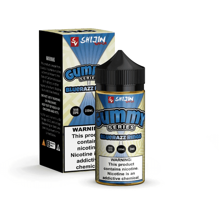 Shijin Gummy Series Blue Razz Rings 100ml Vape Juice