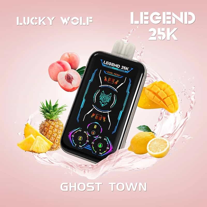 SnowWolf Lucky Wolf Legend 25K Disposable Vape (5%, 25000 Puffs) - Ghost Town
