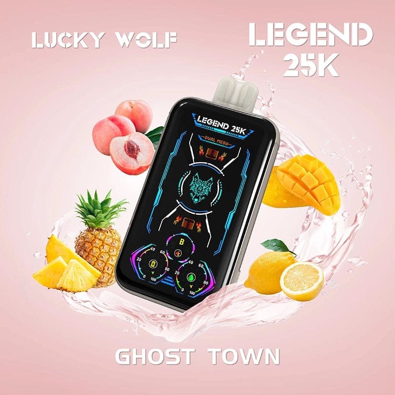 SnowWolf Lucky Wolf Legend 25K Disposable Vape (5%, 25000 Puffs) - Ghost Town