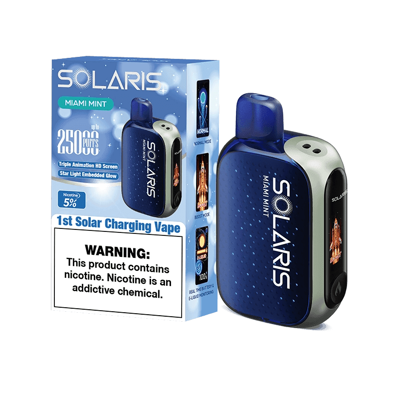 Solaris 25000 Disposable Vape (5%, 25000 Puffs) - Miami Mint
