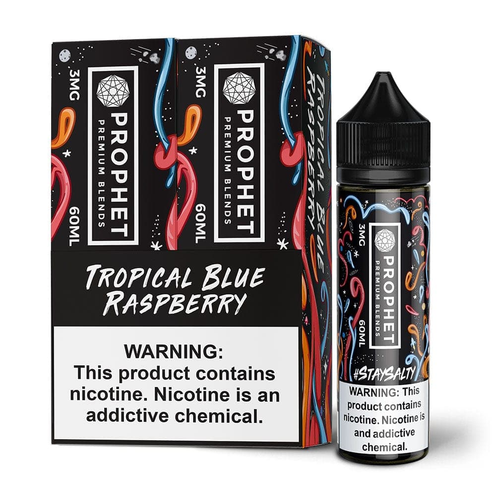 Stay Salty Twin Pack Tropical Blue Raspberry 2x 60ml Vape Juice - 3MG