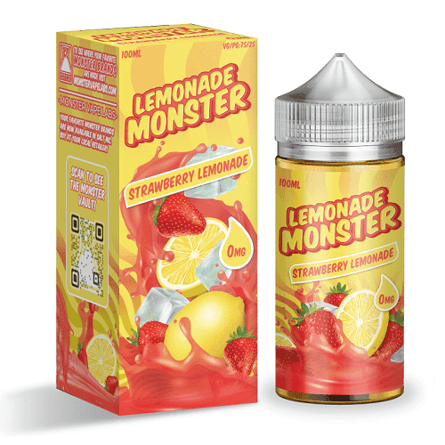 Strawberry Lemonade 100ml Vape Juice - Lemonade Monster