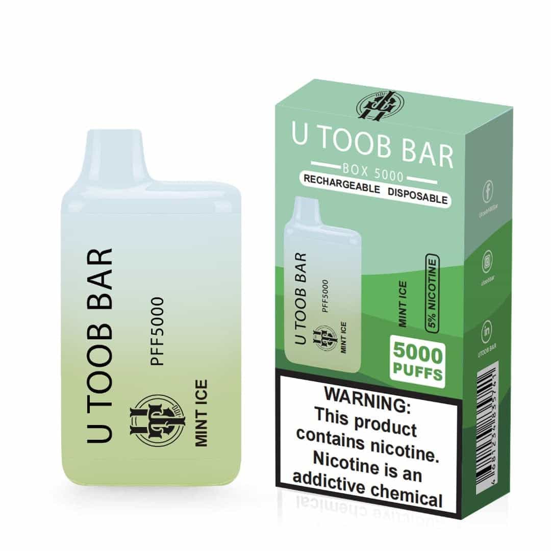 U Toob Bar Disposable Vape (5%, 5000 Puffs) - Mint Ice