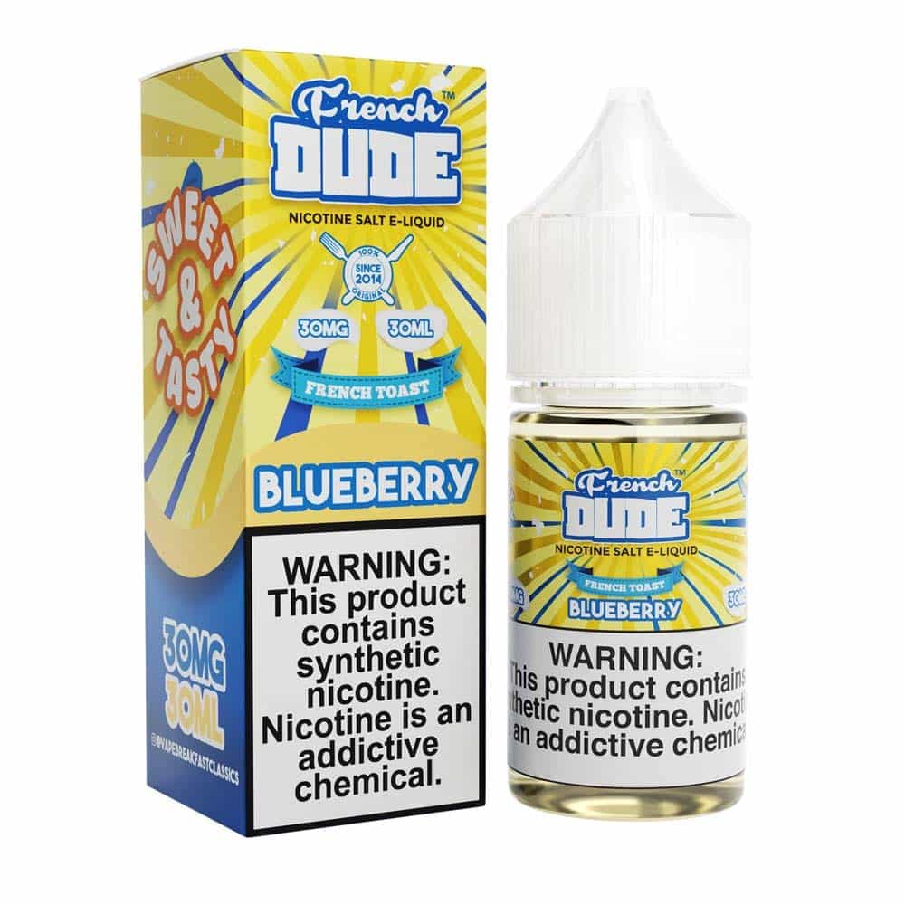 Vape Breakfast Classics French Dude Blueberry 30ml Nic Salt Vape Juice - 30mg