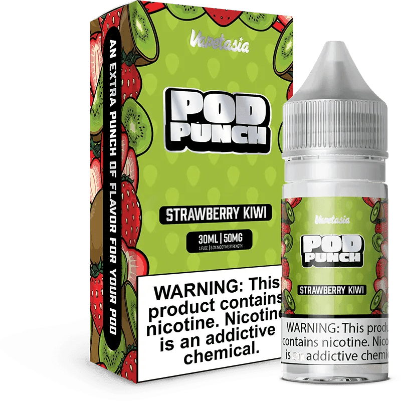 Vapetasia Pod Punch Strawberry Kiwi Nic Salt Vape Juice 30ml - 50MG