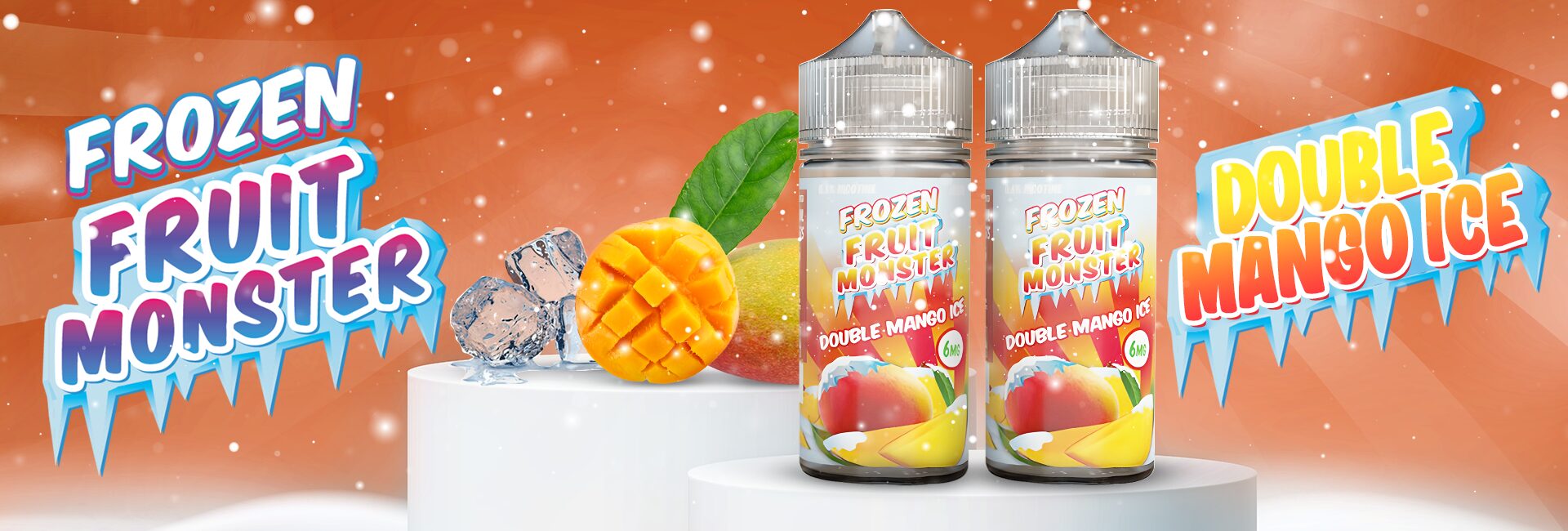 Frozen Fruit Monster Double Mango Ice NTD 100ml Vape Juice – 6MG