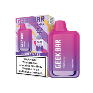 Geek Bar Meloso MAX Disposable Vape (5%, 9000 Puffs) - Purple Haze